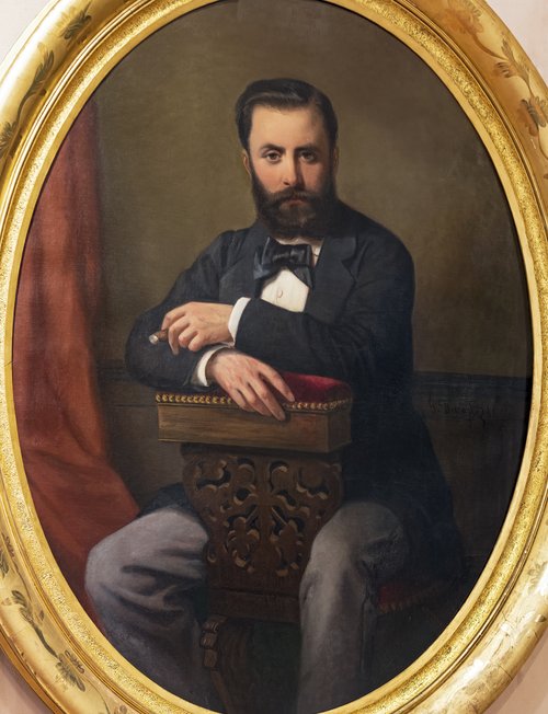 Homme jeune barbu, 1873, Gabriel Durand