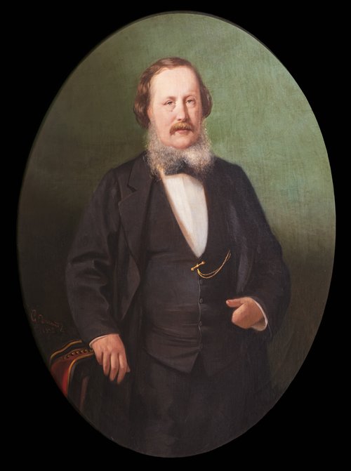Homme au collier blanc, 1873, Gabriel Durand