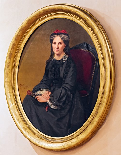 Femme à l'éventail, 1873, Gabriel Durand