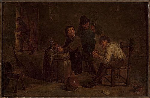 Scene in a tavern, , Mattheus van Helmont