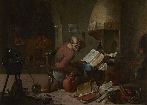 An Alchemist at Work, 1650, Mattheus van Helmont
