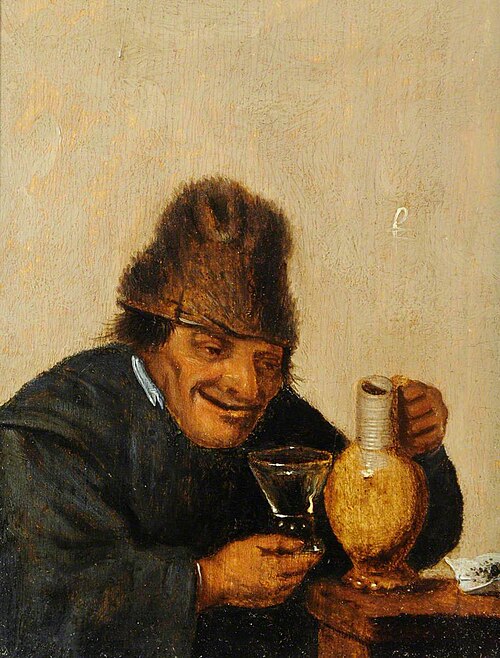 Old Man Drinking, , Mattheus van Helmont