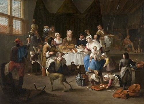 The king drinks, 1650, Mattheus van Helmont