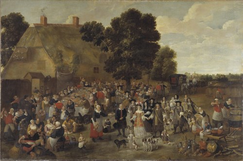 Village Wedding and Open Air Feast, , Mattheus van Helmont