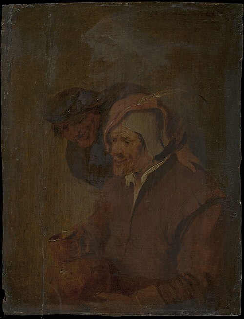 Deux hommes avec une cruche, , Mattheus van Helmont