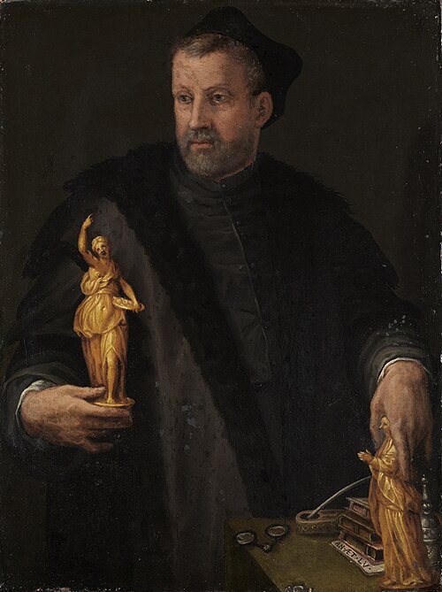 Porträt des Don Vincenzio Borghini, 1575, Francesco Morandini