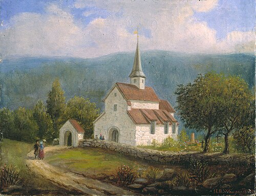 Gamle Aker kirke, 1853, Niels Bang Wingaard