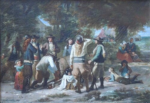 La dégustation du cidre au pays de Fouesnant, 1849, Henry Jeanne-Julien