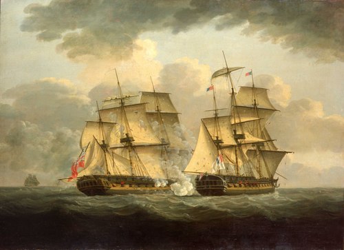 Action between HMS Venus and the Semillante, 27 May 1793, 1750, Thomas Elliott
