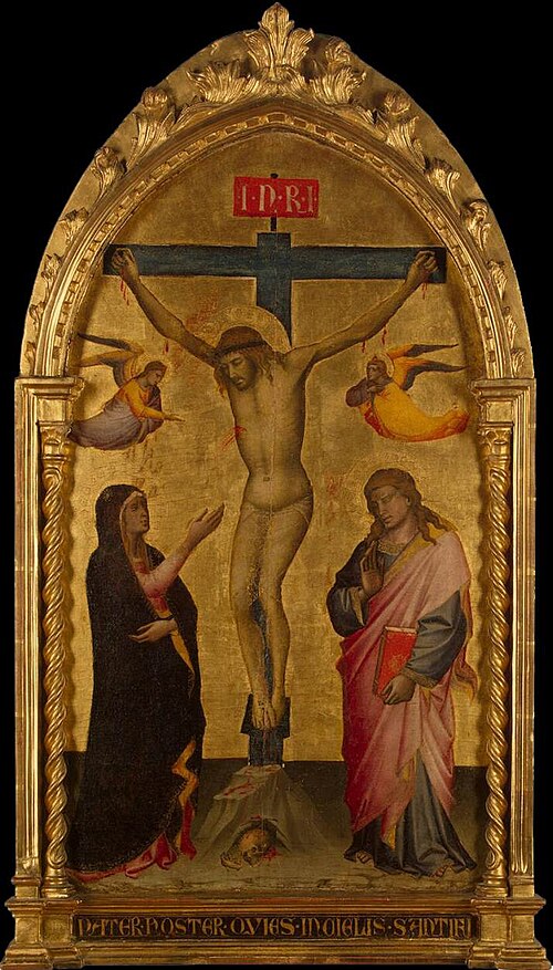 Crucifixion with the Virgin and St John, 1392, Niccolò di Pietro Gerini