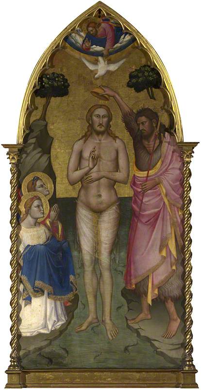 The Baptism of Christ: Main Tier Central Panel, 1387, Niccolò di Pietro Gerini
