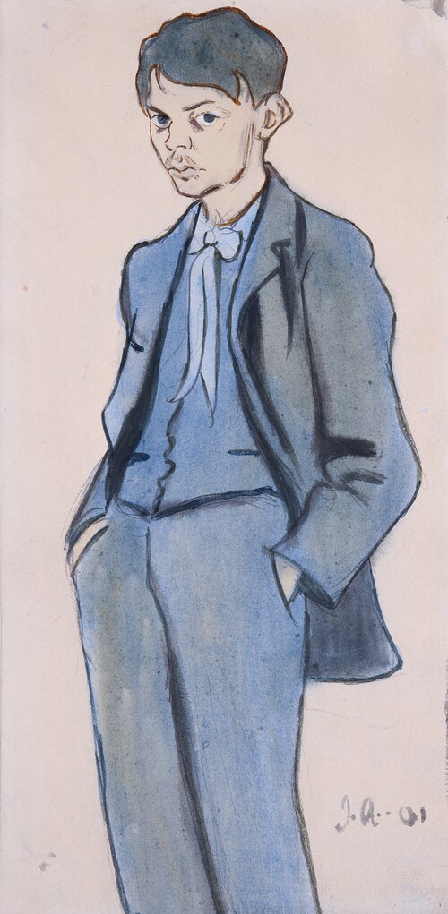 Self Portrait, 1901, Ivar Arosenius