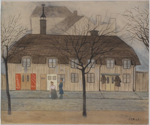 Servante et policier, 1905, Ivar Arosenius