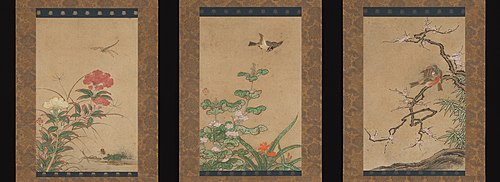 Birds and Flowers, 1550, Kanō Motonobu