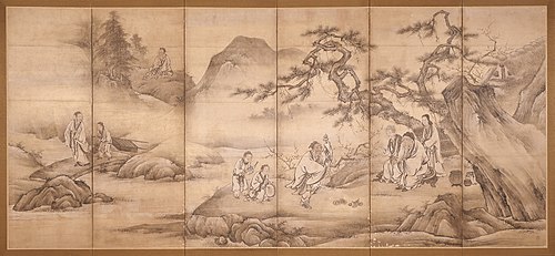 Scenes from 24 Paragons of Filial Piety, , Kanō Motonobu