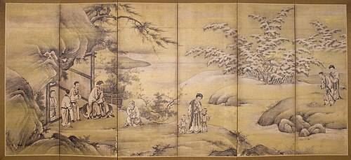 Scenes from 24 Paragons of Filial Piety, , Kanō Motonobu