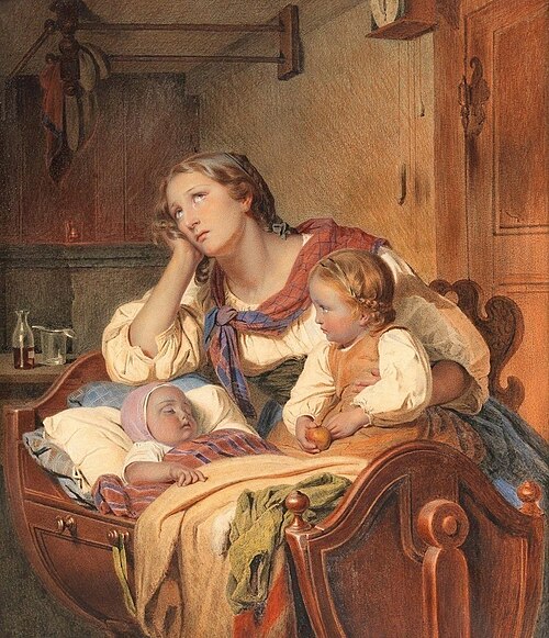 Family idyll, 1886, Johann Georg Meyer