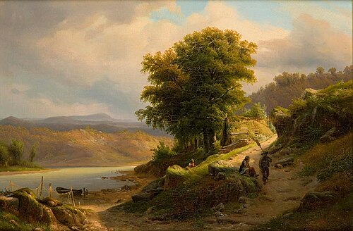 Landscape on the Memel, 1839, Chrystian Breslauer