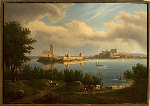 Trakai Castle in Lithuania., 1846, Chrystian Breslauer