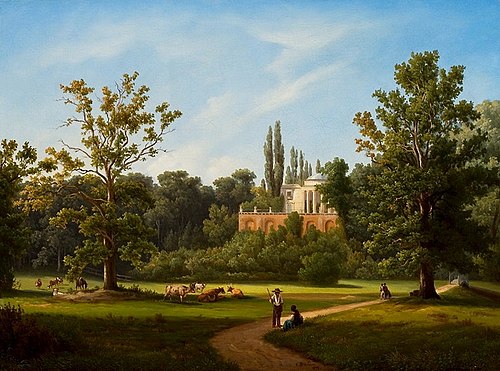 View of the Natolin Palace., 1852, Chrystian Breslauer