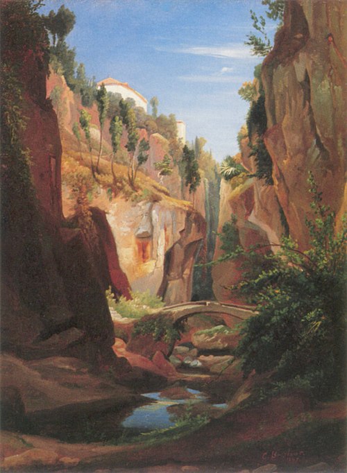 Mountain landscape, 1847, Chrystian Breslauer
