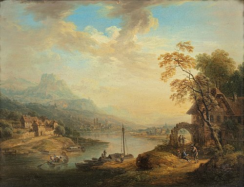 River Landscape, , Christian Georg Schütz