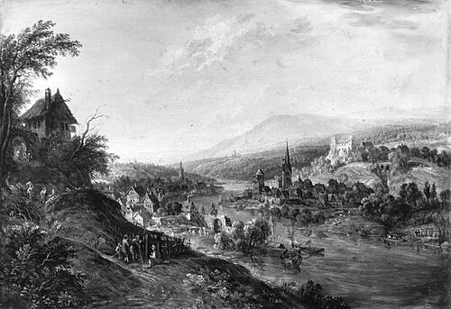 Flusslandschaft, 1754, Christian Georg Schütz
