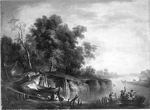 Flusslandschaft, 1754, Christian Georg Schütz