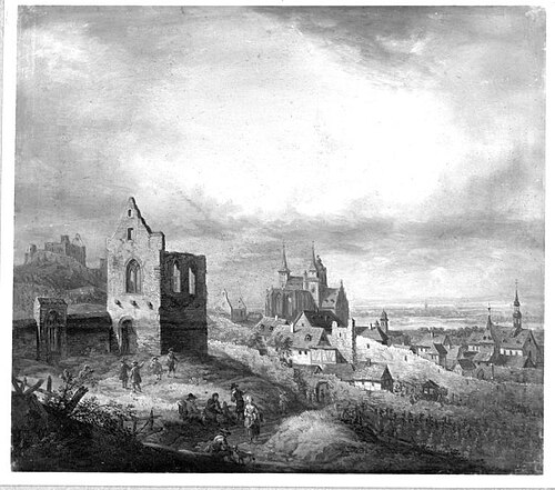 Ansicht der Stadt Oppenheim, 1750, Christian Georg Schütz
