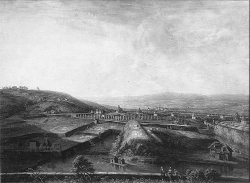 Rheinlandschaft bei Hochheim, 1781, Christian Georg Schütz
