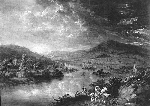 Mainebene in Gewitterstimmung, 1754, Christian Georg Schütz