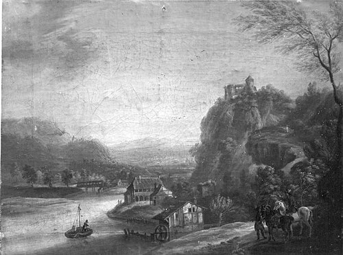 Mainlandschaft, 1754, Christian Georg Schütz