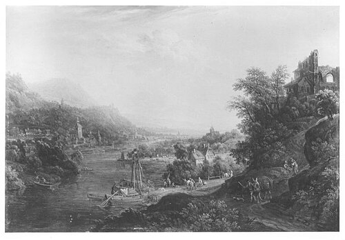 Flusslandschaft, 1754, Christian Georg Schütz