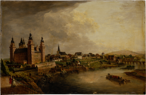 View of Aschaffenburg, 1786, Christian Georg Schütz