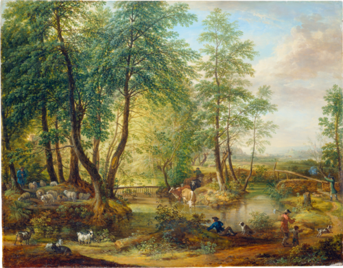Flooded Woodlands near Oberrad, 1765, Christian Georg Schütz