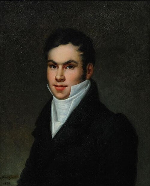 Portrait of a young gentleman, 1830, Adèle Grasset
