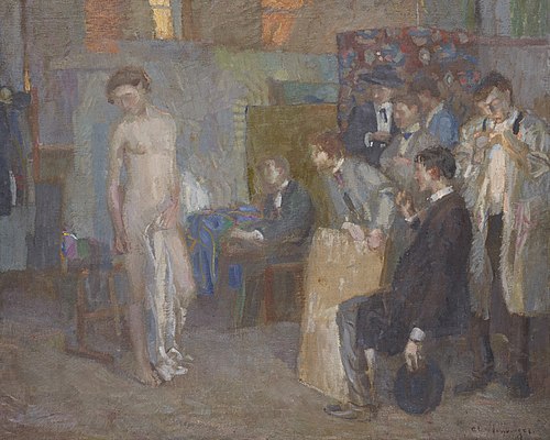 Atelierszene, 1910, Christian Landenberger