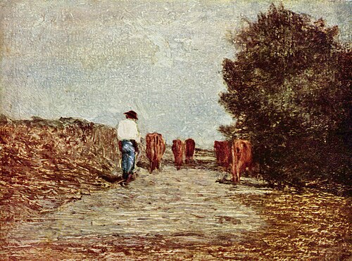 Der Gang zur Weide, , Antonio Fontanesi