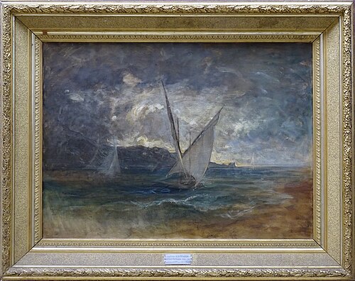 Marina in burrasca, 1878, Antonio Fontanesi