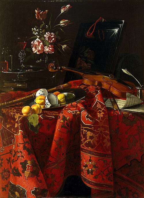 Still Life with Musical Instruments, 1712, Cristoforo Munari