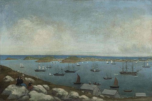 Vue de la rade de Saint-Pierre, 1875, Joseph Lemoine