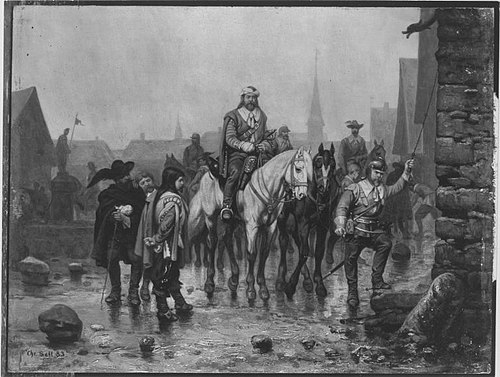 Szene aus dem Dreißigjährigen Krieg, 1883, Christian Sell