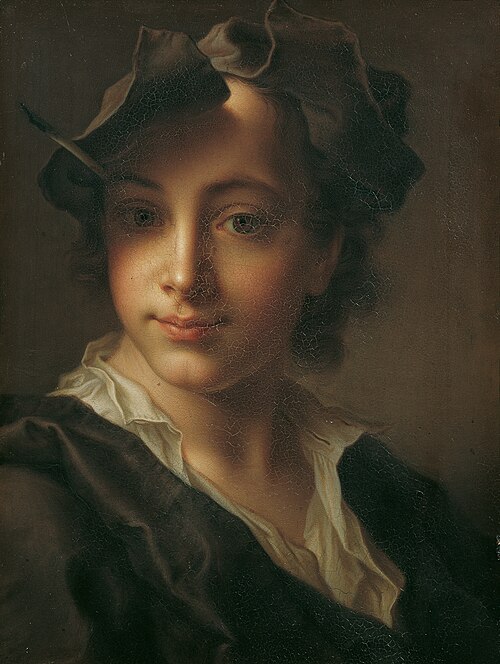 Portrait of a boy, 1747, Christian Seybold