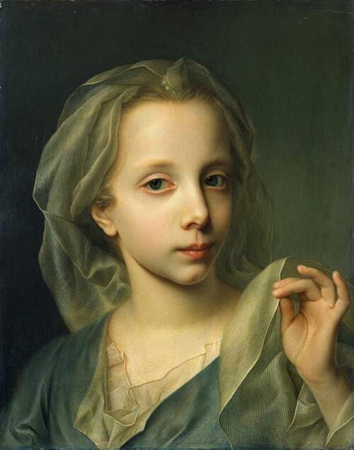 Idealized Portrait of a young girl, 1731, Christian Seybold
