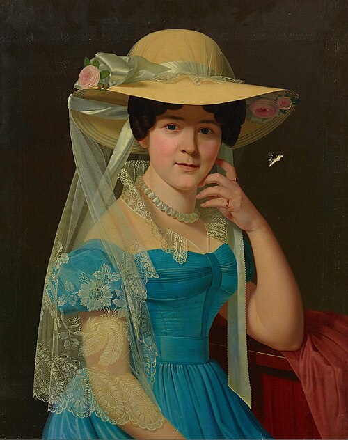 Portrait of Wilhelmine von der Brincken, 1826, Christian Tunica
