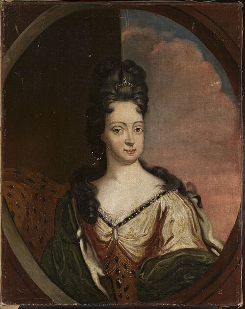 Elisabeth Christine of Brunswick-Wolfenbüttel (1691–1750), wife of emperor Charles VI, against cloud, , Martin van Meytens