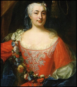 Porträt der Hedvig Taube (1714-1744), 1740, Martin van Meytens