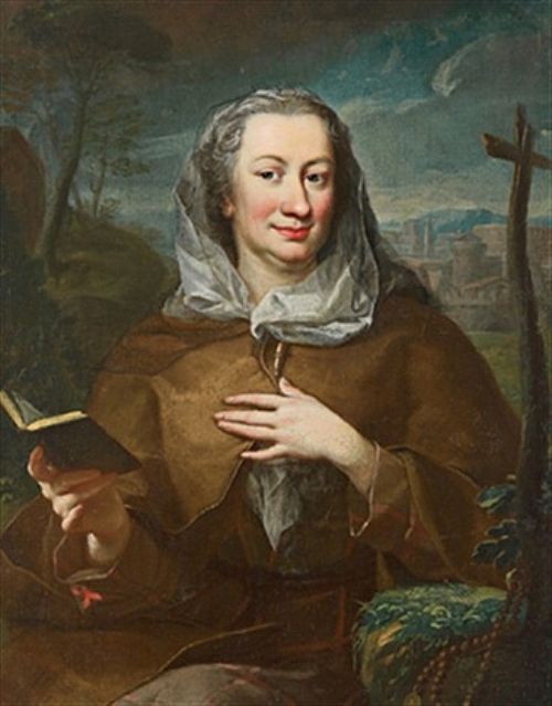 "Maria Karolina Fuchs as Pilgrim", 1750, Martin van Meytens