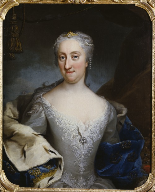 Ulrika Eleonora d.y. 1688-1741, drottning av Sverige, 1730, Martin van Meytens