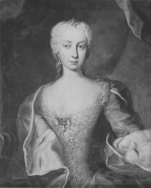 Maria Teresia, 1717-80, tysk-romersk kejsarinna, drottning av Böhmen, 1741, Martin van Meytens